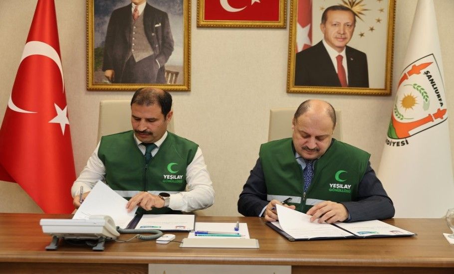 ŞANLIURFA BÜYÜKŞEHİR BELEDİYESİ İLE YEŞİLAY ARASINDA İŞ BİRLİĞİ PROTOKOLÜ